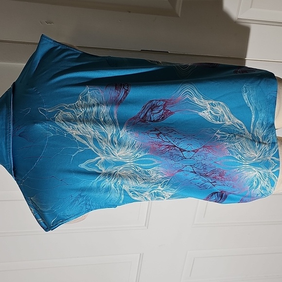 Nike‎ Golf Womens Blue and Purple Women's Top. Henley Neck. Size Large. - Picture 4 of 11